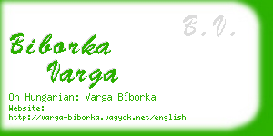 biborka varga business card